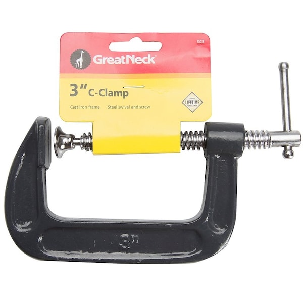 Great Neck CClamps 3 in. G/N Iron CC3 Zoro